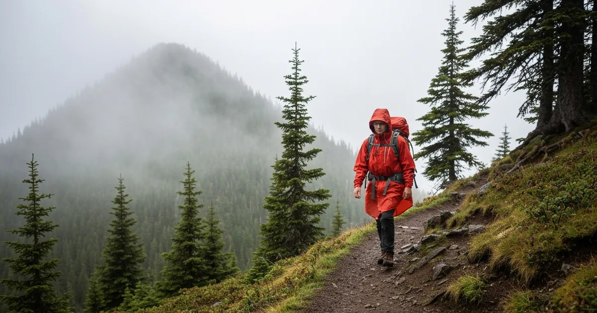 Poncho de Randonnée : Protection Pluie Légère et Efficace