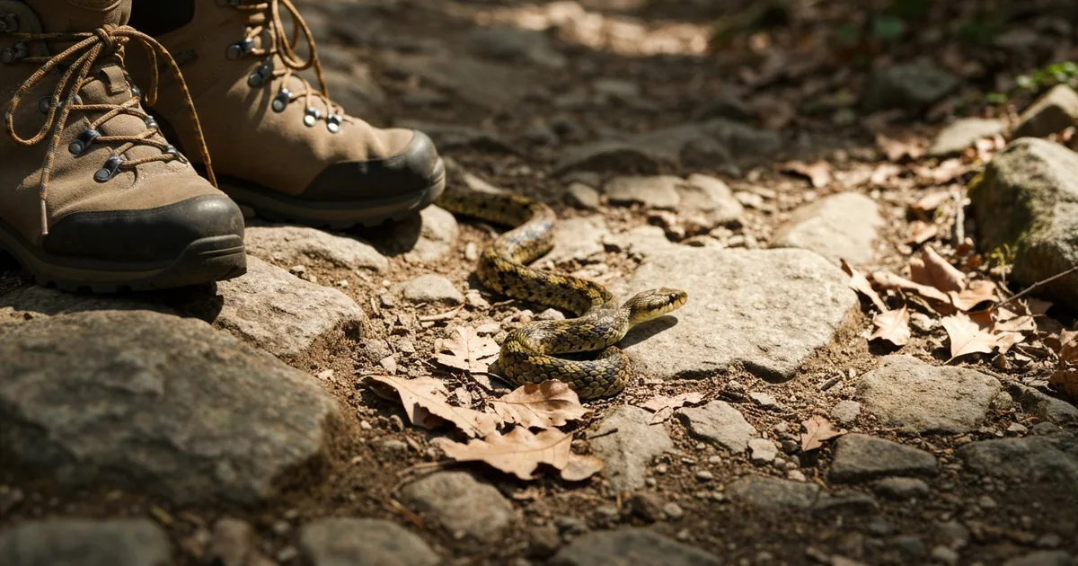 Serpents en randonnée : démystifier la vipère aspic